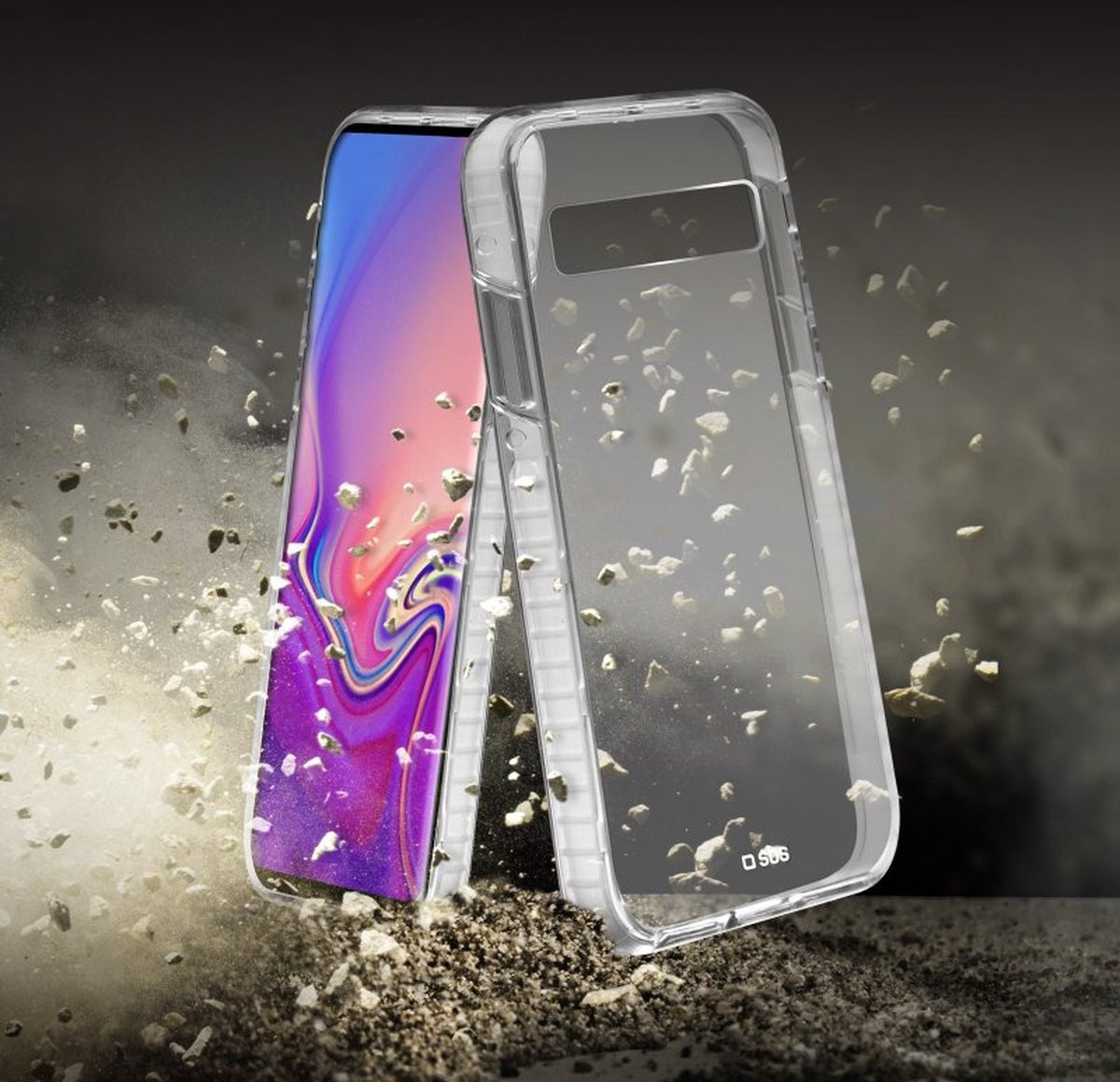 SBS Mobile Unbreakable Case Galaxy S10 - Transparant