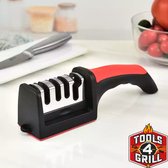 Aiguiseur de couteaux Tools4Grill - Aiguiseur pour ciseaux et couteaux - Acier inoxydable