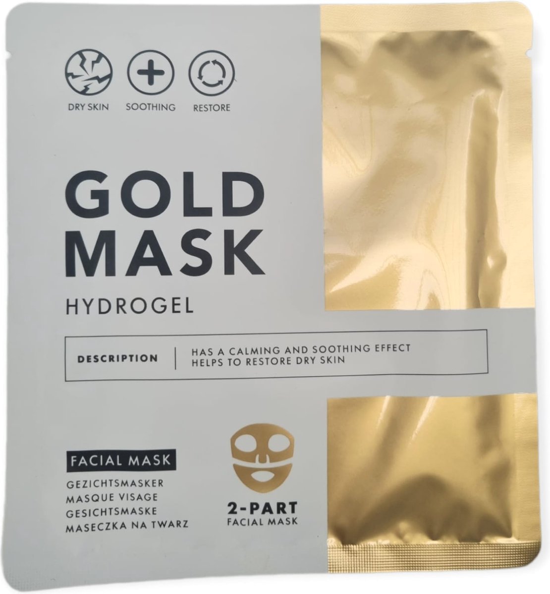 Gezichtsmasker Gold Mask Facial mask Hydrogel