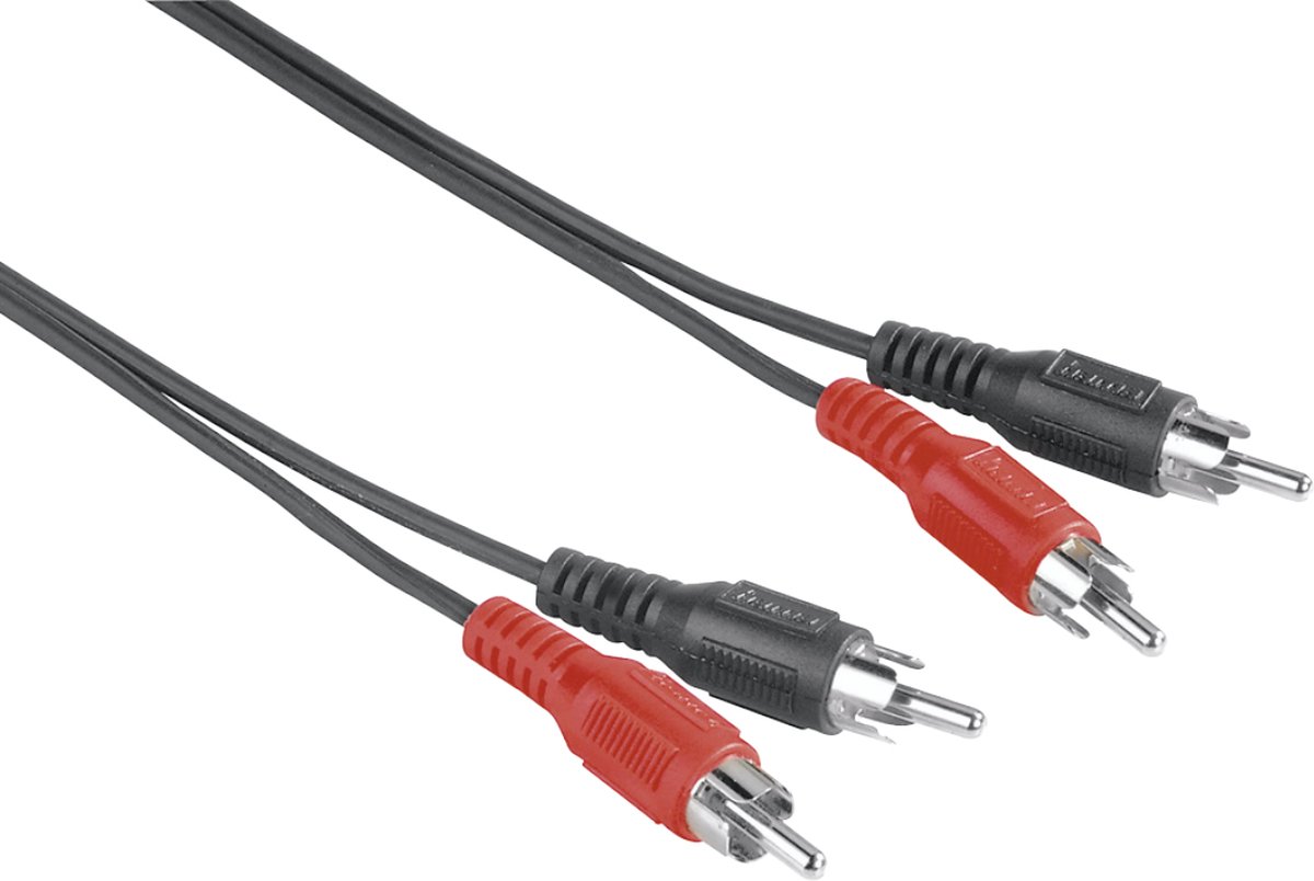 Hama 00205085 audio kabel 1,5 m 2 x RCA Zwart