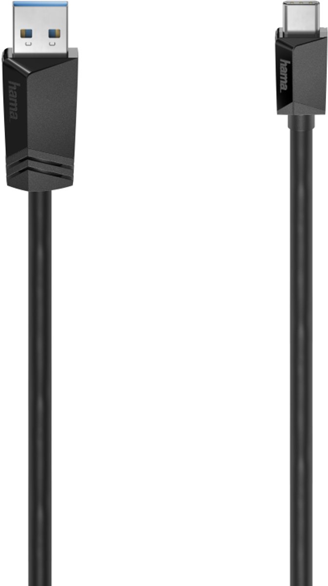 Hama USB-C-kabel USB-C-stekker - USB-A-stekker USB 3.2 Gen1 5 Gbit/s 0,25 M