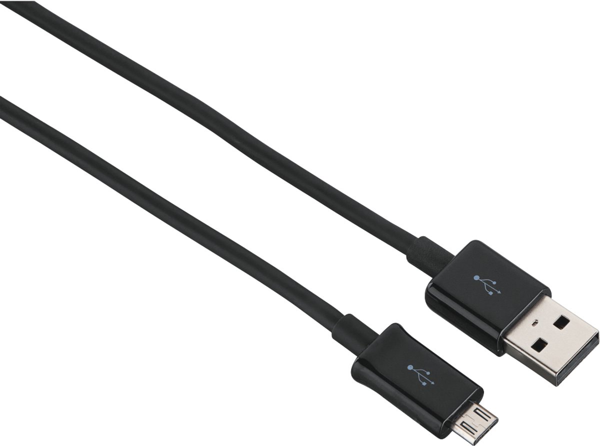 Hama 00200904 USB-kabel USB 2.0 0,9 m USB A Micro-USB B Zwart
