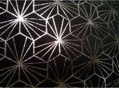 Luxe Velvet Tafelkleed HILTON - Zwart - 100% Polyester - 145 x 250 cm - Woonkamer - Velvet Tablecloth