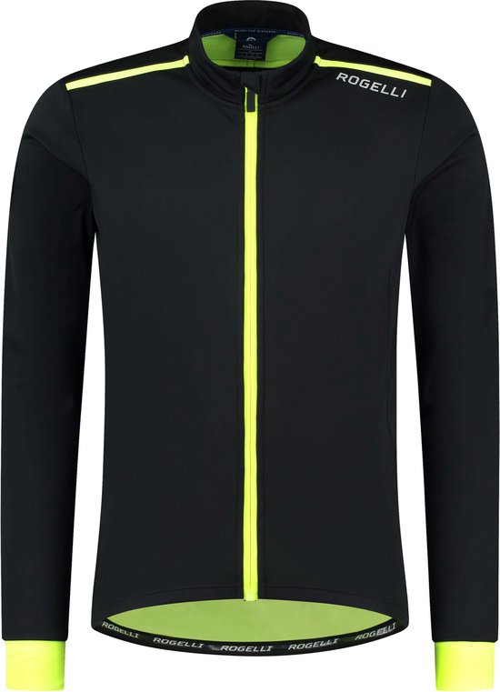 Foto: Rogelli core fietsjack winter heren zwart fluor maat 2xl