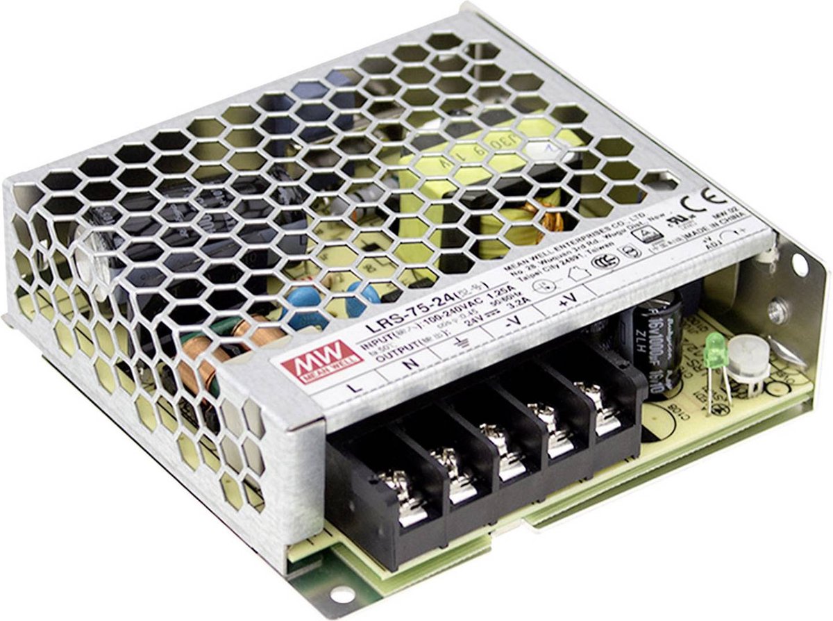 Mean Well LRS-75-36 AC/DC inbouwnetvoeding gesloten 2.1 A 75.6 W 36 V/DC