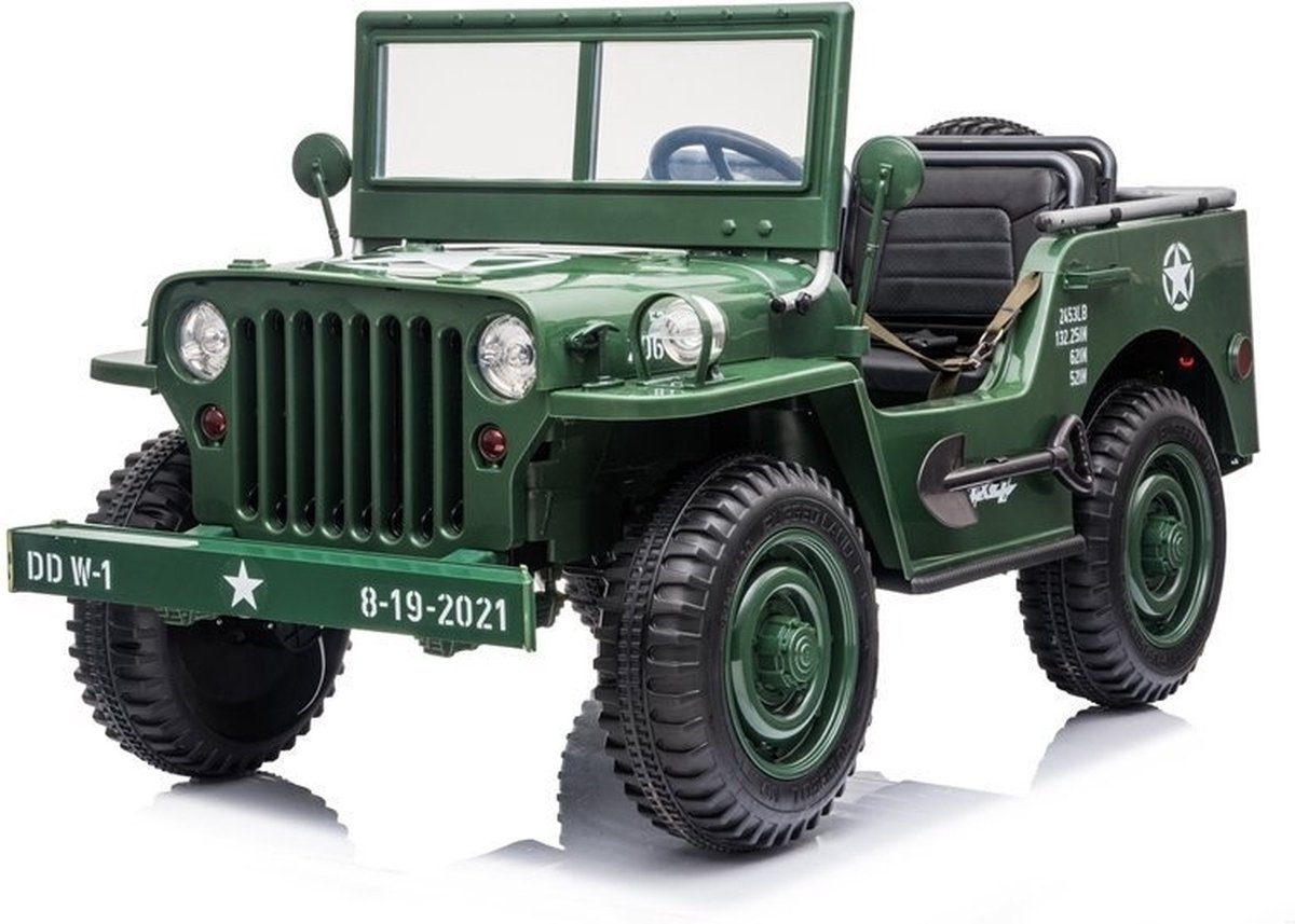 Willy's Jeep - Voiture électrique pour enfant - 24V - 3 personnes - Avec  télécommande... | bol