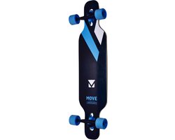 Move Longboard Drop 91 Cm Hout Zwart/blauw