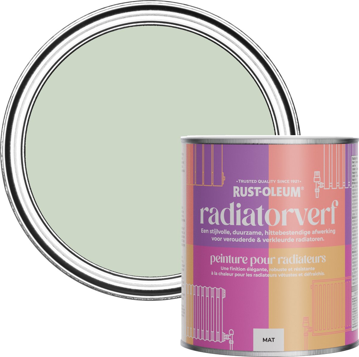 Rust-Oleum Groene Radiatorverf - Lauriergroen 750ml