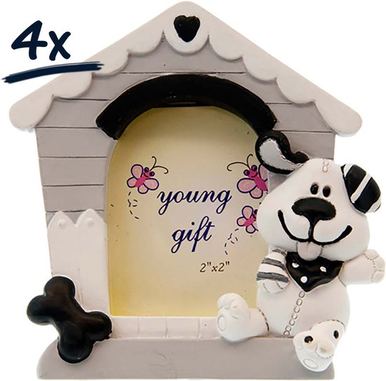 4x Cadre cadre photo cadre chien décoration chambre d'enfant cadeau de maternité original merci baby shower cadeau cadeau cadeau