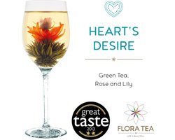 Thee bloem - nieuwe thee - Thee kado - Flora Tea Heart's Desire 2 stuks -Kado tip - Thee Cadeau - Thee