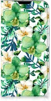 GSM Hoesje iPhone 14 Plus Bookcase Cover Orchidee Groen