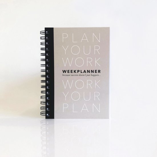 Vormgevoel - Planner Plan your Work A5 + kaart - Weekplanner - TODO Planner