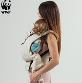 ISARA Baby Draagzak Quick Full Buckle Ivory Forest - ergonomische draagzak geschikt vanaf geboorte