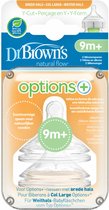 Dr. Brown's Options+ Anti-colic Y-speen - Voor Brede Halsfles - 2 Stuks