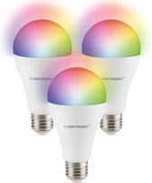 Set de 3 Lampes LED SMART E27 RGBWW Wifi & Bluetooth 14 Watt 1400lm Dimmable via App