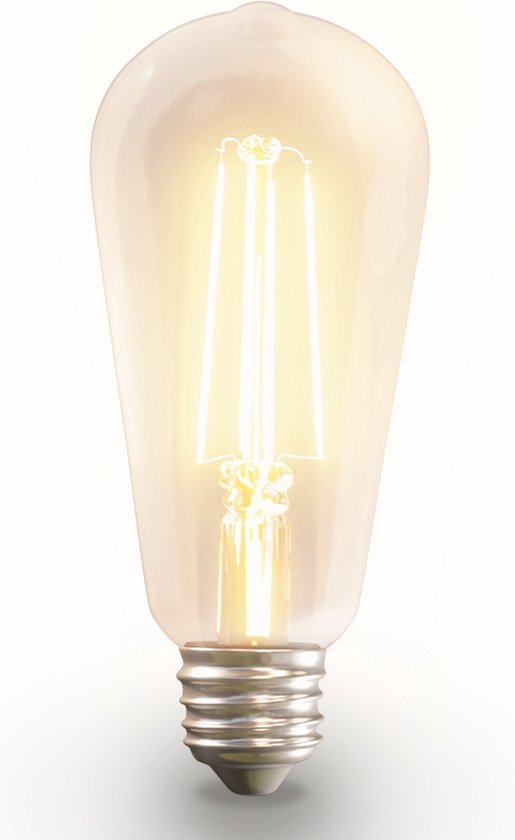Ampoule LED ST64 Edison/Vintage au verre ambré,E27,lumière blanc chaud