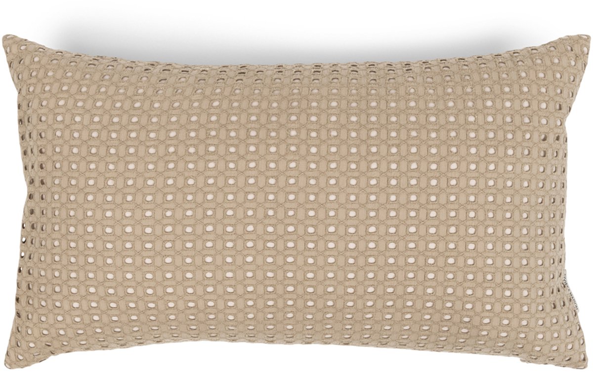 Riviera Maison Kussenhoes 50x30 - Lucious Lace Pillow Cover - Beige