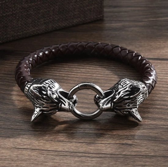 viking - Bracelet loup - Fenrir - Geri et Freki - viking - bracelet -  Bracelet... | bol