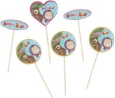 Smiffys - Masha and The Bear Tableware Party Cupcake Toppers Feestdecoratie - Multicolours