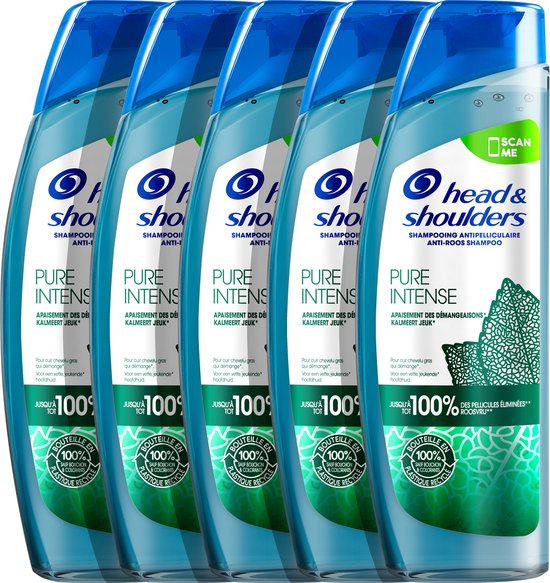 Mand Komst Verzwakken Head & Shoulders Pure Intense Kalmeert Jeuk - Anti-roos - shampoo - Met  Pepermunt - 5... | bol.com