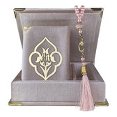 Luxe box met Koran en tesbih roze