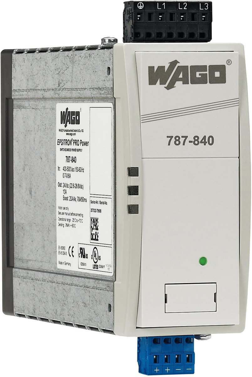 Wago 787-840 power supply unit 240 W Grijs