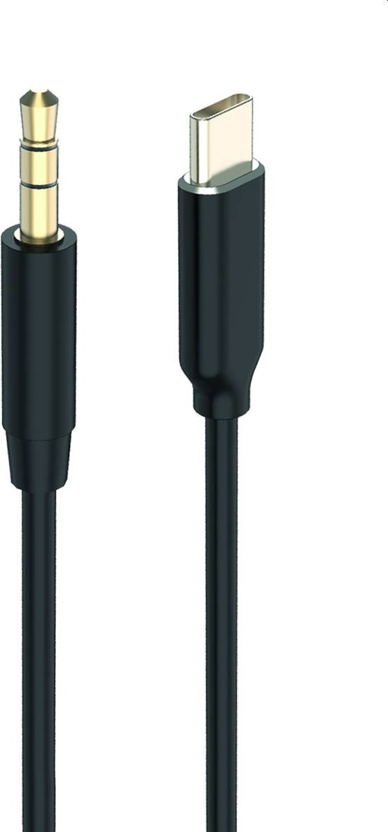 2GO 797219 audio kabel 1 m 3.5mm USB Type-C Zwart