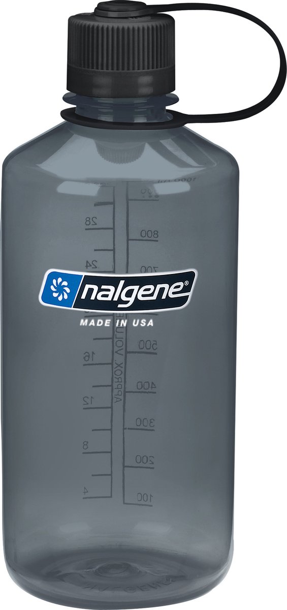 Nalgene Narrow-Mouth Bottle - drinkfles - 32oz - BPA free - SUSTAIN - Gray