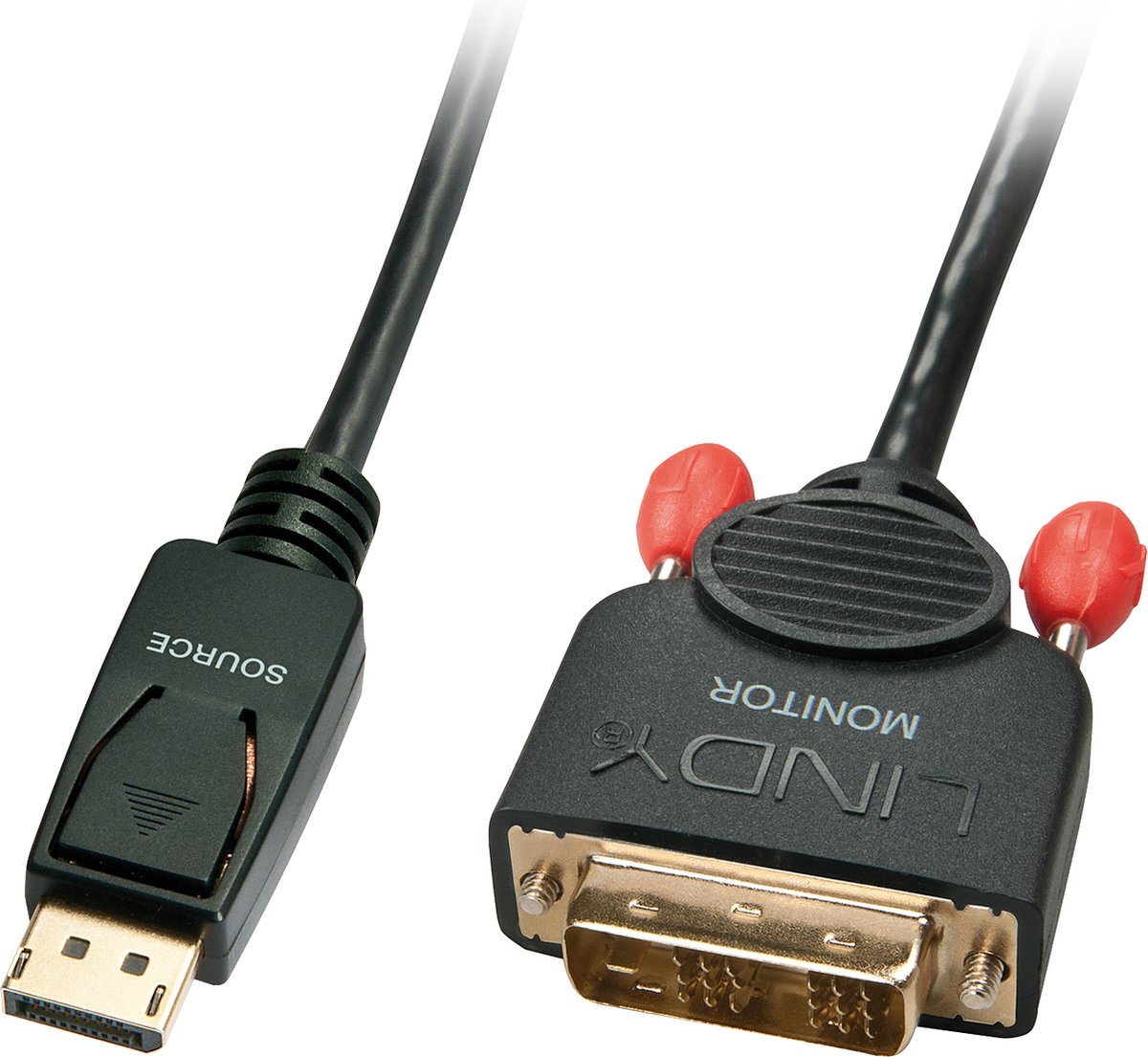 Lindy 41489 Display port DVi-D Zwart kabeladapter/verloopstukje