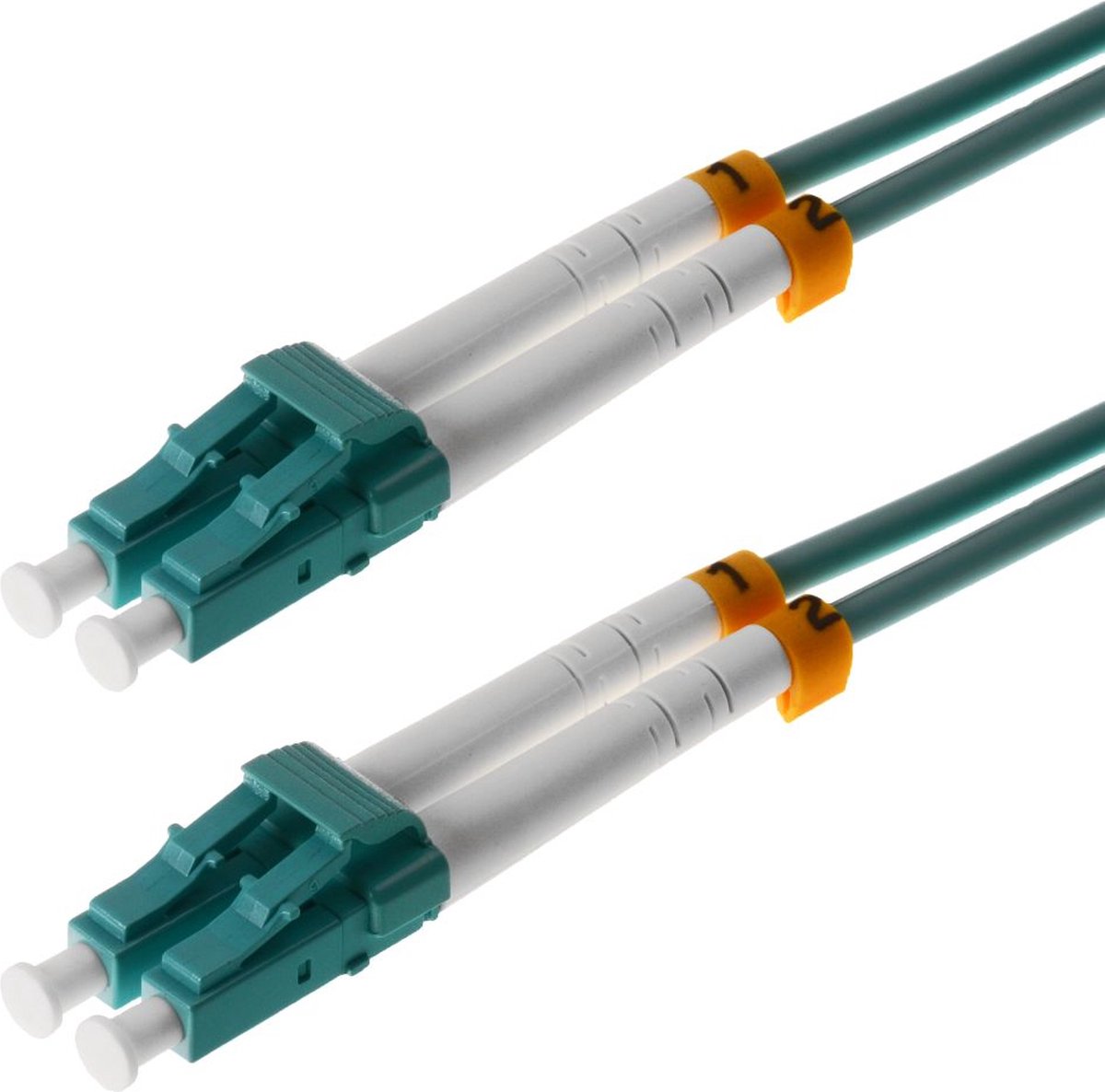 Helos 3m OM3 LC/LC Glasvezel kabel Turkoois