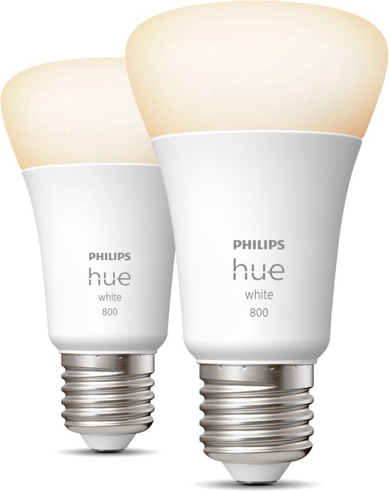 Philips Hue Duopack - Blanc - E27 - 2 Lampes - Bluetooth