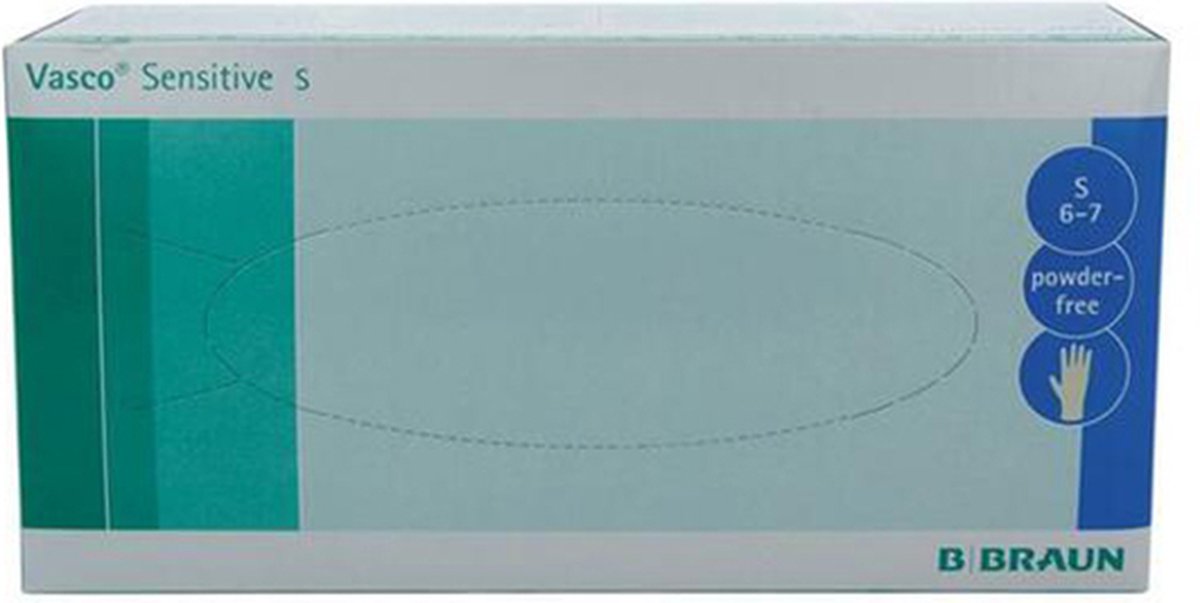 Goedkoopste Vasco® Sensitive latex handschoenen poedervrij - S