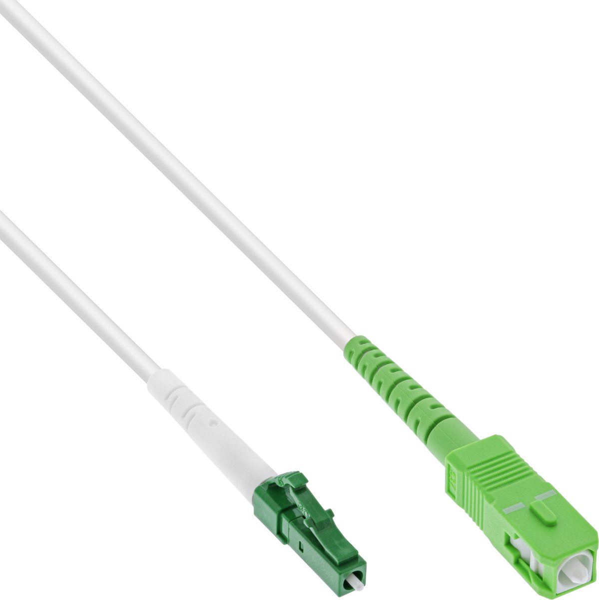 Premium LC/APC - SC/APC FTTH Simplex Optical Fiber Patch kabel - Single Mode OS2 - wit / LSZH - 20 meter