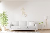 Vierge - Gecko géométrique - Porcinet - Décoration murale - Découpe au laser - Animaux et formes géométriques - Animaux en bois - Décoration murale - Line au trait - Art mural