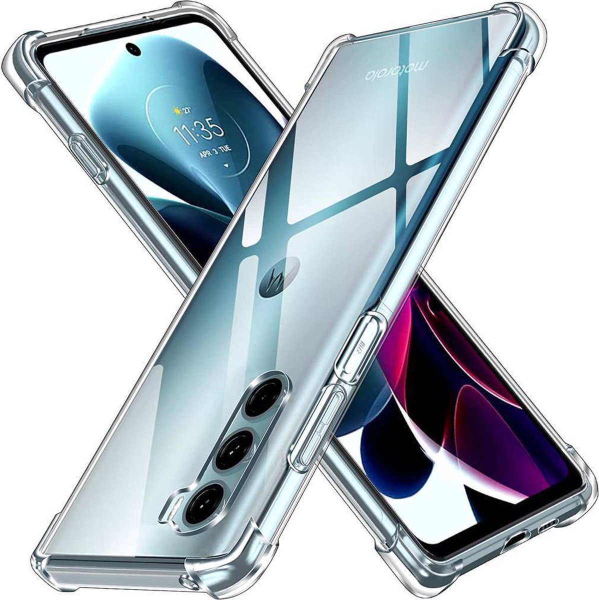 Shockproof Soft TPU hoesje Silicone Case Geschikt voor: Motorola Moto G200