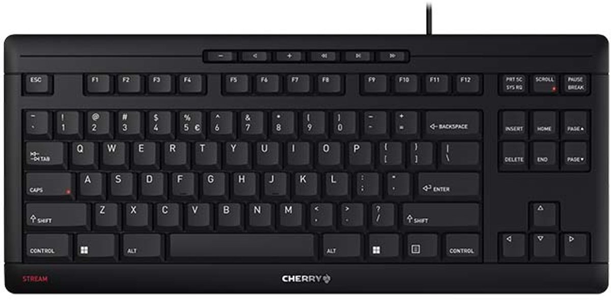 CHERRY STREAM KEYBOARD TKL toetsenbord zwart