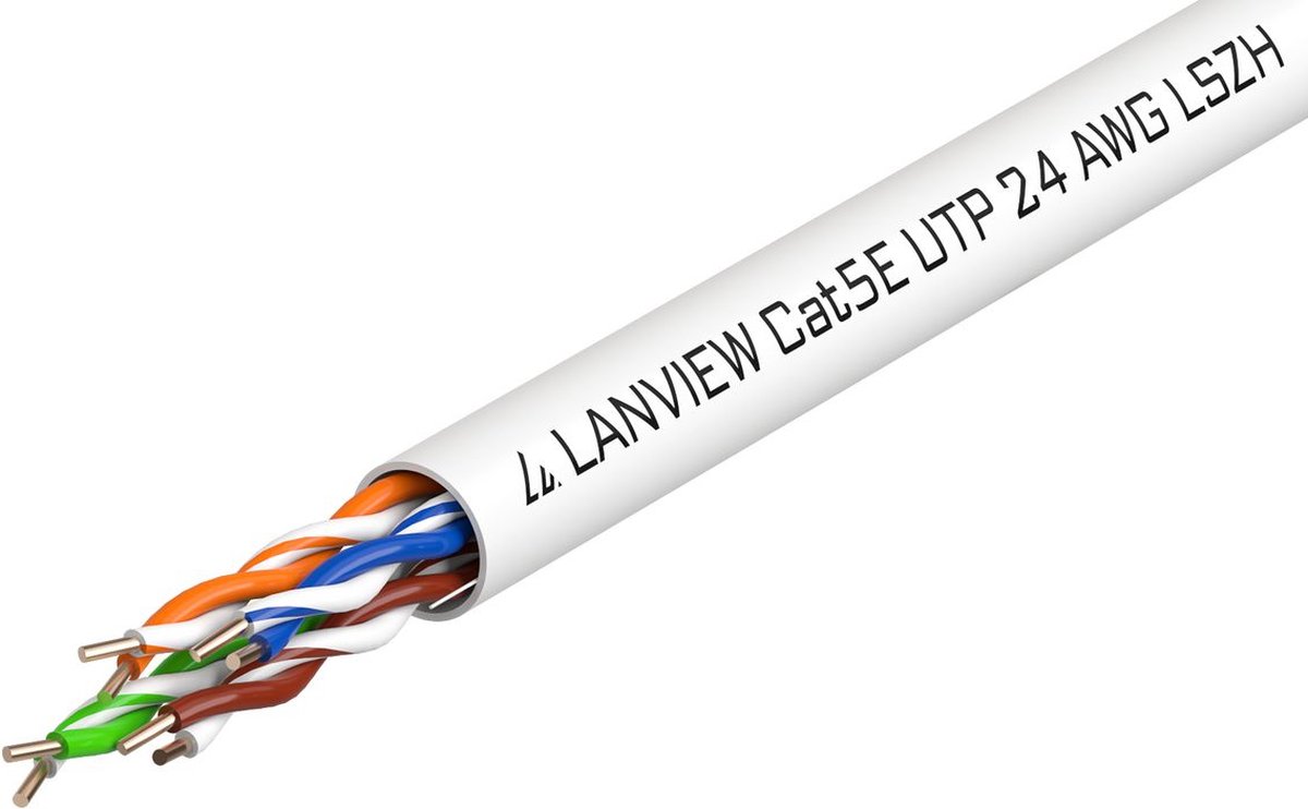 Lanview LVN122014 netwerkkabel Wit 305 m Cat5e U/UTP (UTP)