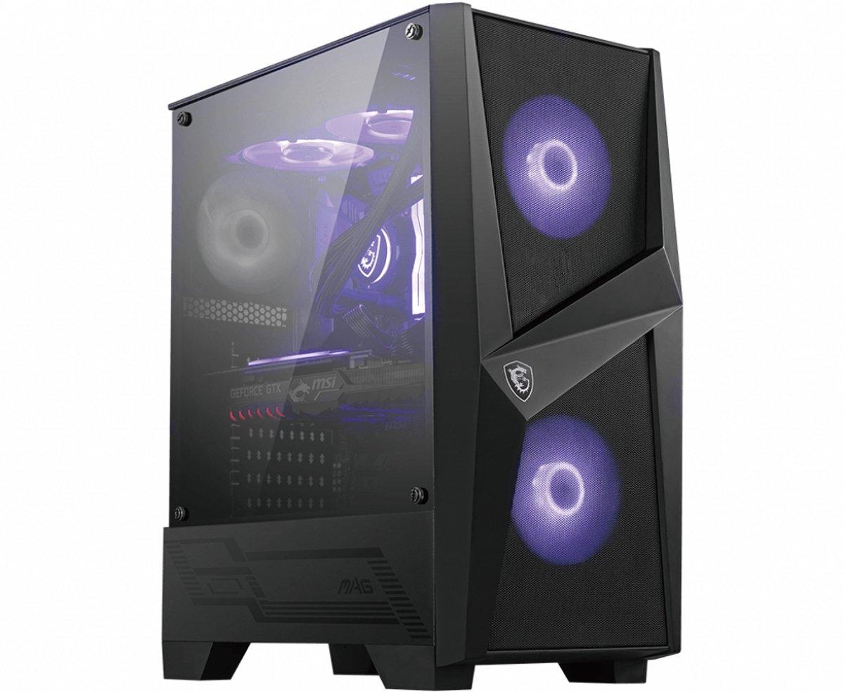 MSI MAG Forge 100M - Towermodel - ATX - geen voeding (ATX) - USB/Audio