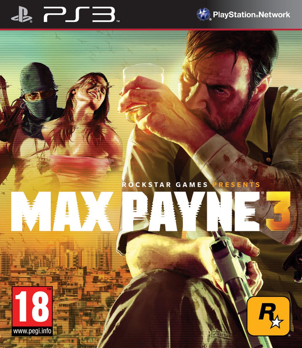 Cenega Max Payne 3, PS3, PlayStation 3, Multiplayer modus, M (Volwassen)