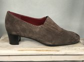 Finest Figini - grijze Pumps - Maat 37,5 - Wijdte H - grijs - blokhak