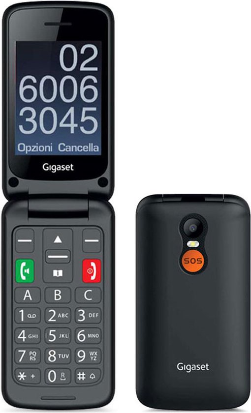 Foto: Gigaset gl590 clamshell dual sim 7 11 cm 2 8 0 3 mp 800 mah zwart