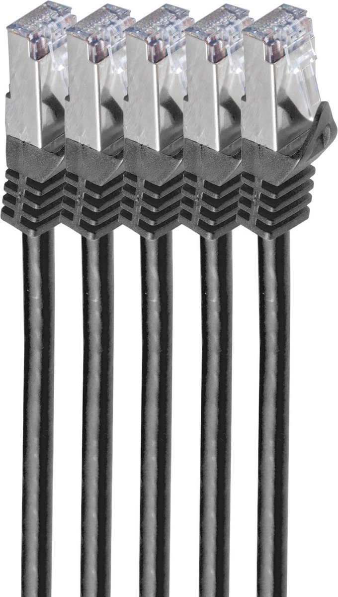 shiverpeaks BS75511-0.25S-SET5 netwerkkabel Zwart 0,25 m Cat7 S/FTP (S-STP)