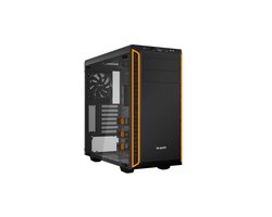 be quiet! PURE BASE 600 Window Orange Desktop PC Case - PC behuizing wit midi-tower voor uitzonderlijk stil en functioneel - Gaming PC Case met 2 voorgeïnstalleerde be quiet! Pure Wings 2 fans zorgen voor fluisterstille werking - Developed in Germany