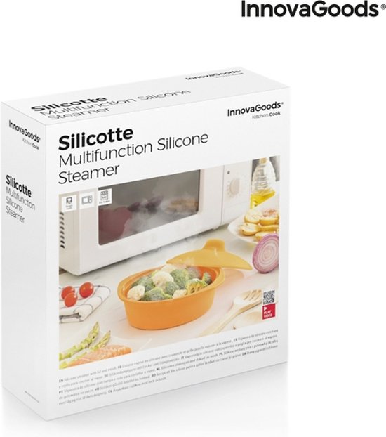 Schiereiland bon Expertise Multifunctionele siliconen steamer met recepten Silicotte InnovaGoods |  bol.com
