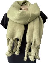 Warme Dames Sjaal - Dikke Kwaliteit - Groen - 190 x 45 cm (01312#)