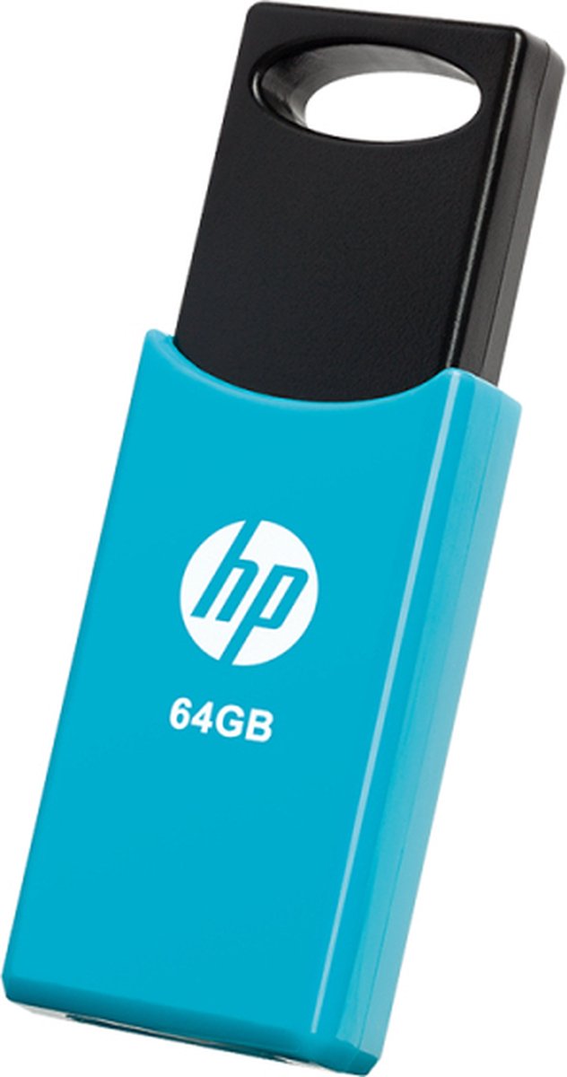 HP v212w USB flash drive 64 GB USB Type-A 2.0 Zwart, Blauw