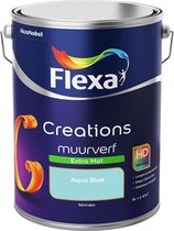 Flexa Creations - Muurverf - Extra Mat - Aqua Blue - KvhJ 2004 - 5L