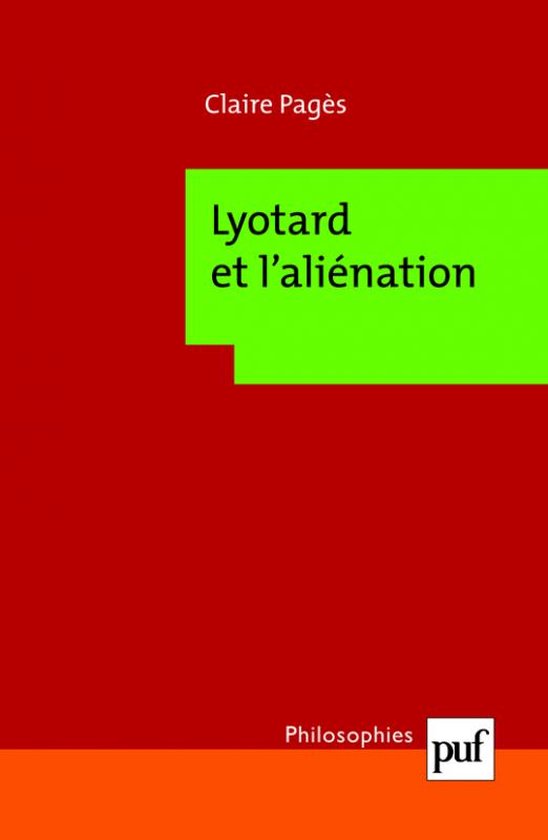 ISBN Lyotard et l'aliénation boek Filosofie Frans 176 pagina's