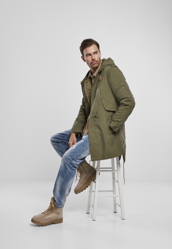 Brandit M51 parka voor heren, olijfgroen, XL : Brandit