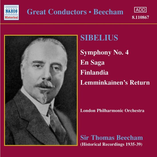 London Philharmonic Orchestra, Sir Thomas Beecham - Sibelius: Symphony No.4 | En Saga | Finlandia (CD)